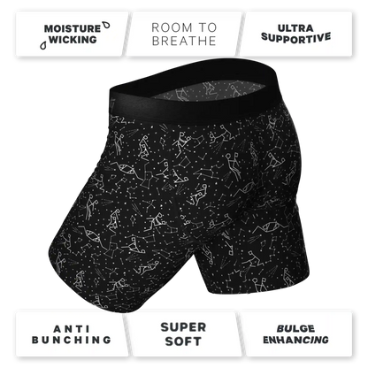 The Big Bang | Glow In The Dark Constellation Ball Hammock® Boxer - Long Leg