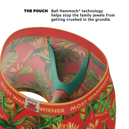 The Wiener In Paradise | Shinesty X Wienerschnitzel Tropical Ball Hammock® Pouch Underwear