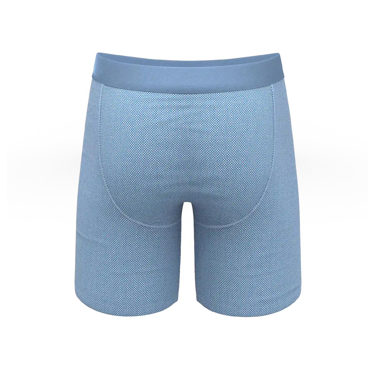 The Chambray All Day | Blue Chambray Ball Hammock® Boxer - Long Leg