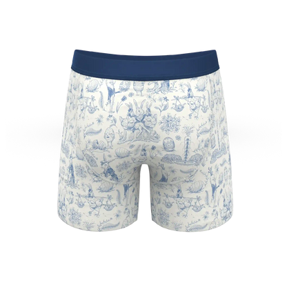 The Hot Cottontail | Easter Toile Ball Hammock® Pouch Underwear With Fly