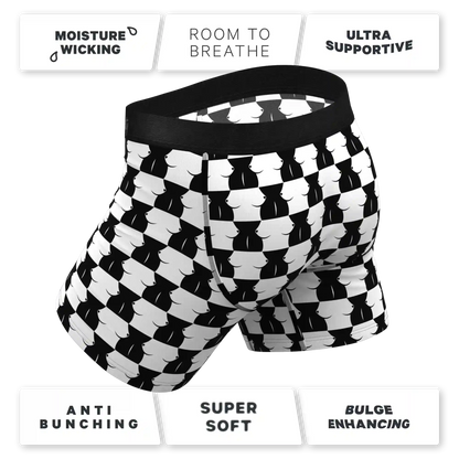 The Chest Mate | Checkered Ball Hammock® Pouch Underwear With Fly