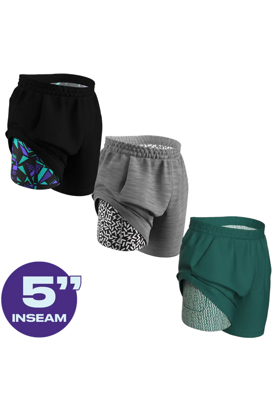 The PR | Ball Hammock® 5 Inch Athletic Shorts 3 Pack