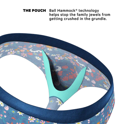 The Gardening Nips | Busty Floral Ball Hammock® Pouch Underwear Briefs