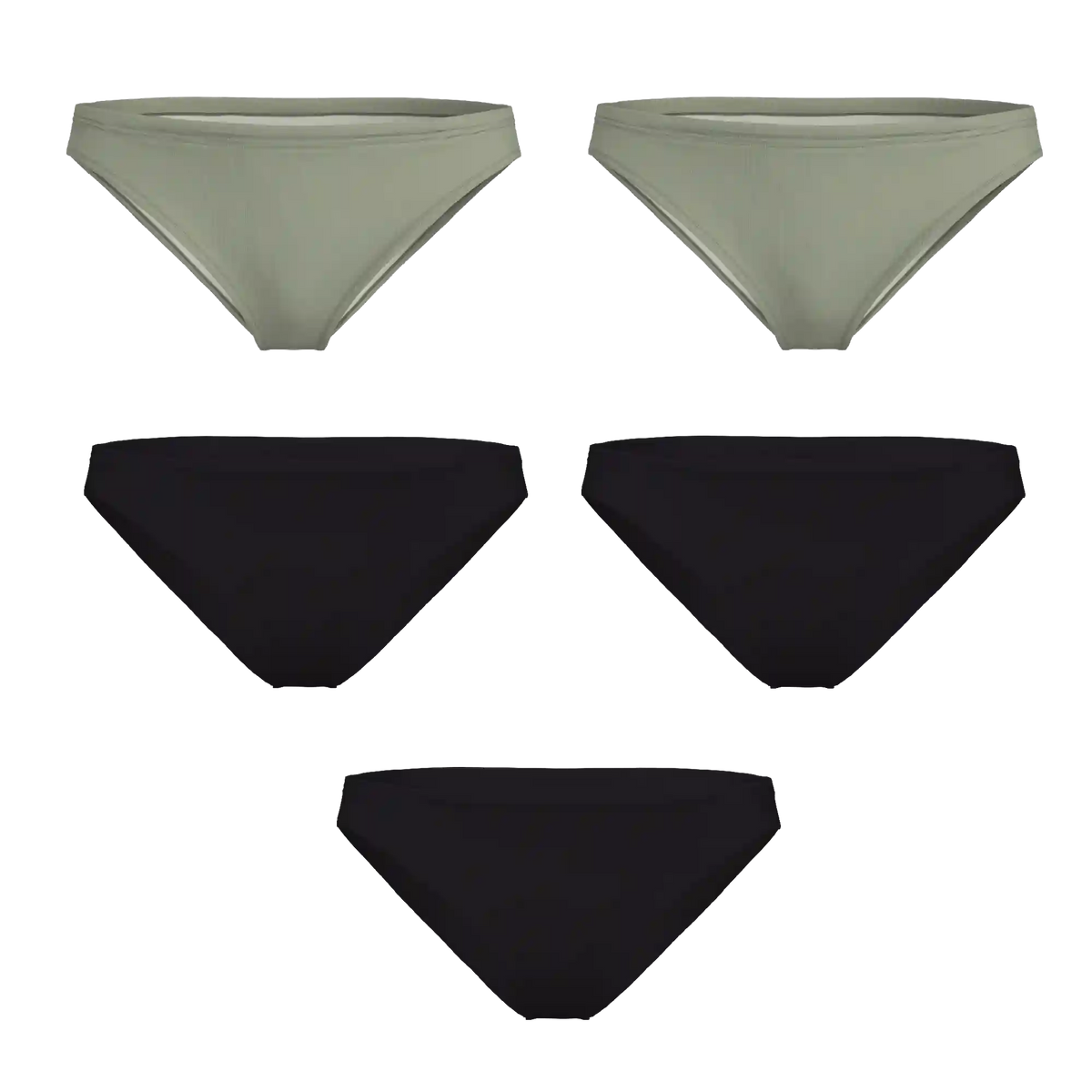 The Evergreen | Bikini Underwear 5 Pack