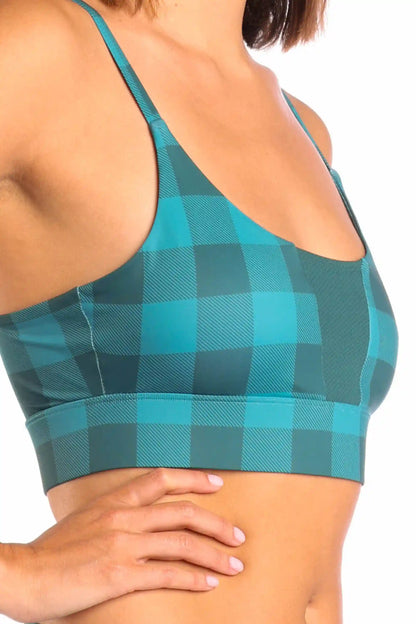 The Plaid And Simple | Green Plaid paradICE™ Boob Hammock™ Cooling Bralette