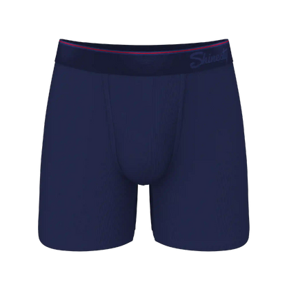 The Blueberry Pie | Red Tip Navy Ball Hammock® Pouch Underwear