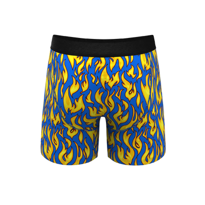 The Fire Crotch | Flames Ball Hammock® Pouch Underwear With Fly