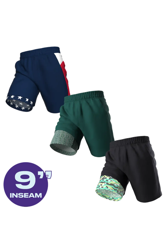 The AMRAP | Ball Hammock® 9 Inch Athletic Shorts 3 Pack