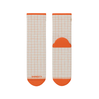 The Aperolaholic | Spritz Heel Hammock™ Quarter Crew Socks