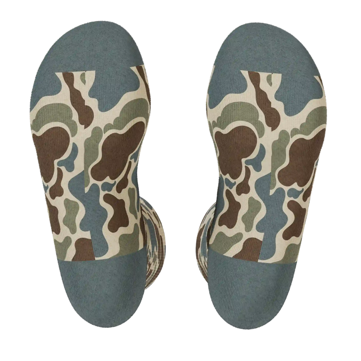 The Blender | Grey Duck Camo Heel Hammock™ Crew Socks