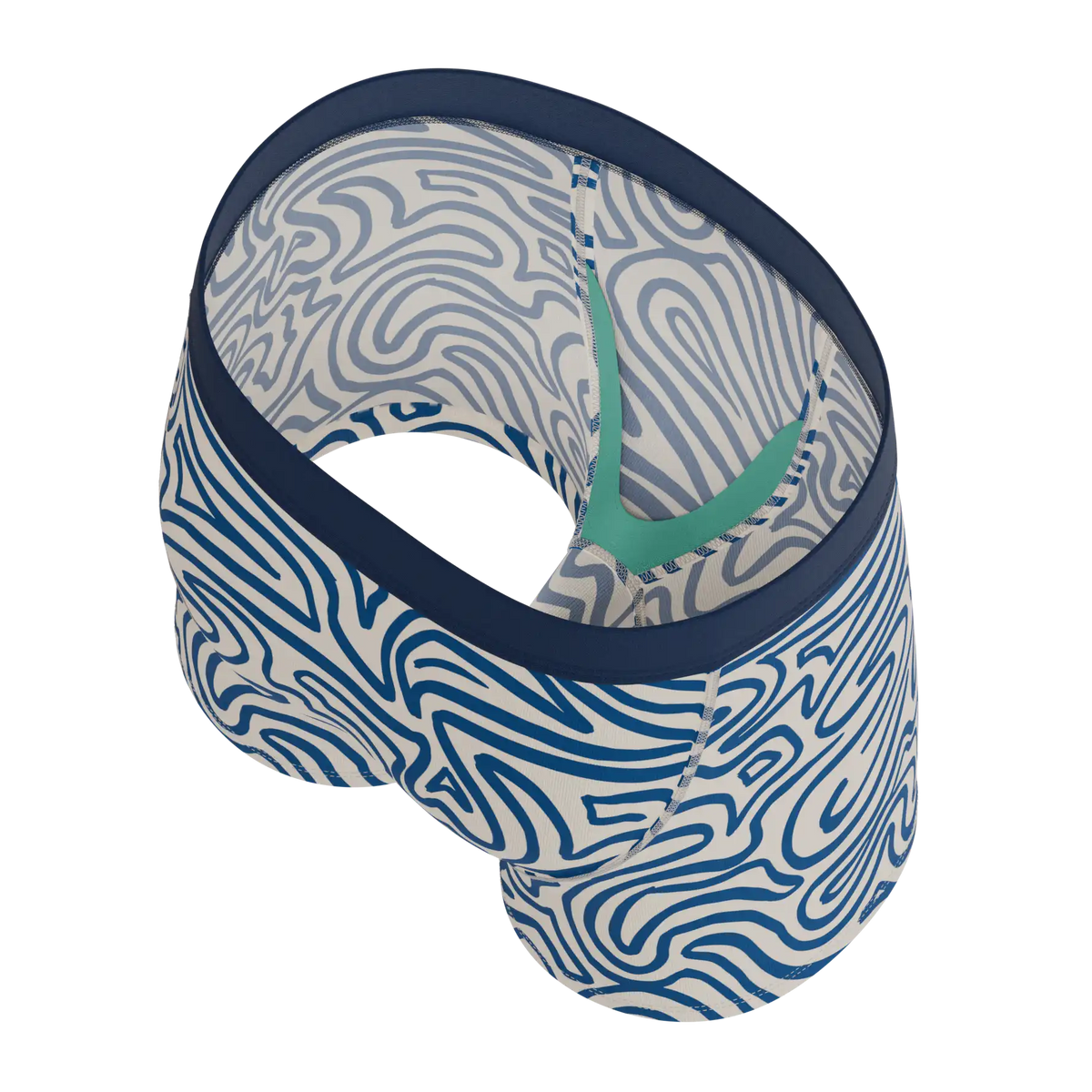 The Rio Grande | Abstract Navy Line Youth Boxer Briefs