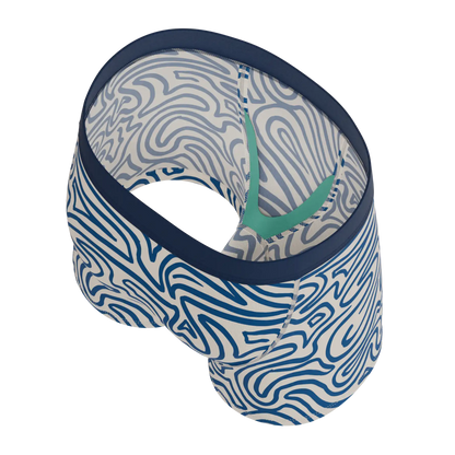 The Rio Grande | Abstract Navy Line Youth Boxer Briefs