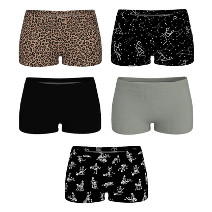 The Historical Bests | Boyshort Underwear 5 Pack
