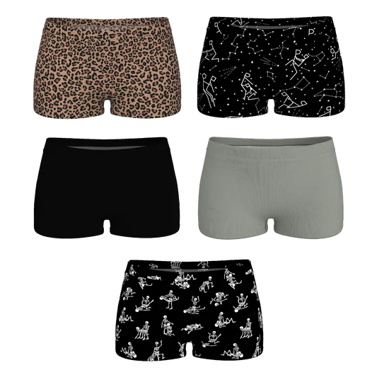 The Historical Bests | Boyshort Underwear 5 Pack