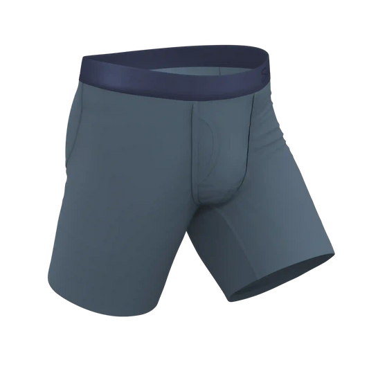 The Wake In The Lake | Tonal Teal Ball Hammock® Boxer - Long Leg