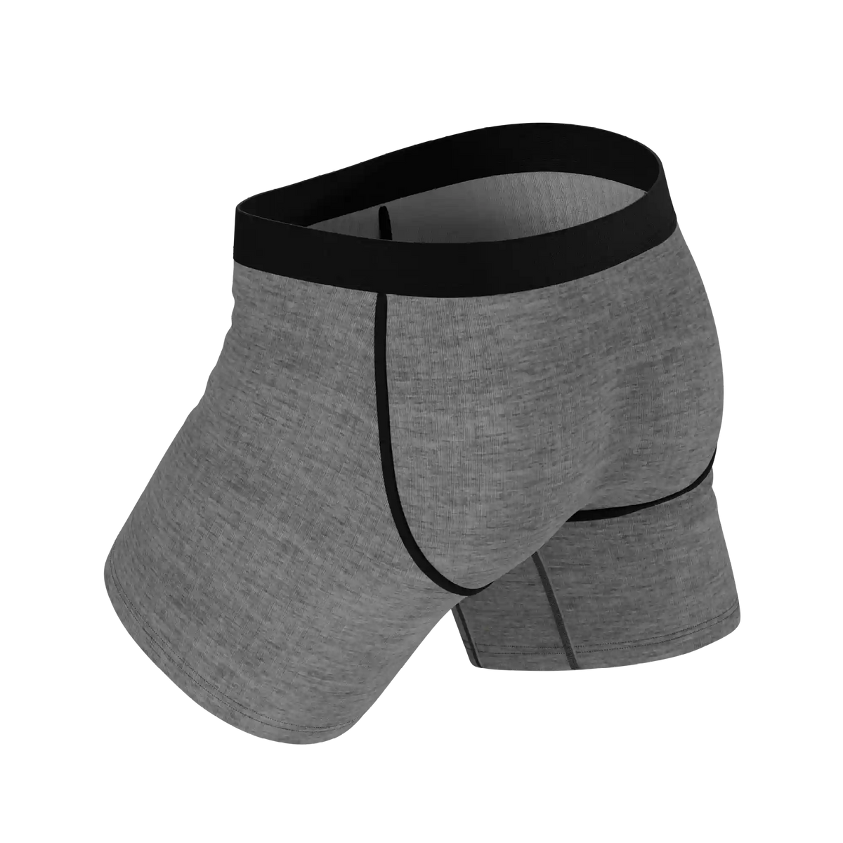 The Fog Horn | Light Heather Grey InflataBulge™ Pump Up Boxer Briefs