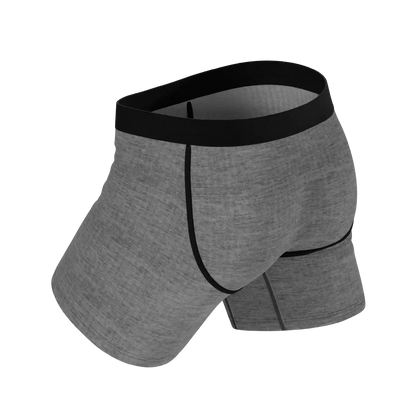 The Fog Horn | Light Heather Grey InflataBulge™ Pump Up Boxer Briefs