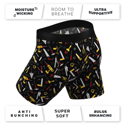 The Tool Belt | Hammer and Tools Ball Hammock® Boxer - Long Leg