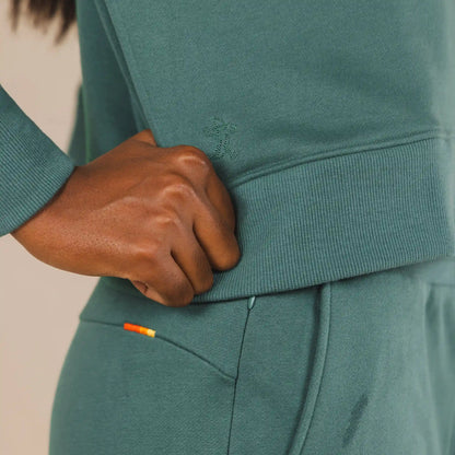 The Spruced Up | Green Sexy Terry™ Women’s Half Zip