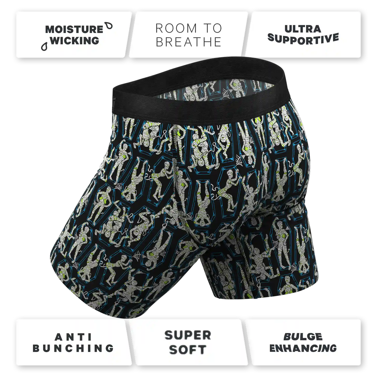 The Inter-Corpse | Halloween Mummies Ball Hammock® Boxer - Long Leg
