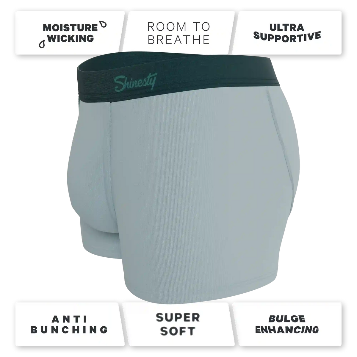 The Dry Ice | Muted Steel Blue Ball Hammock® Pouch Trunks Underwear