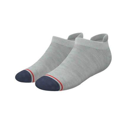 The Pebble | Grey Heel Hammock™ Ankle Socks