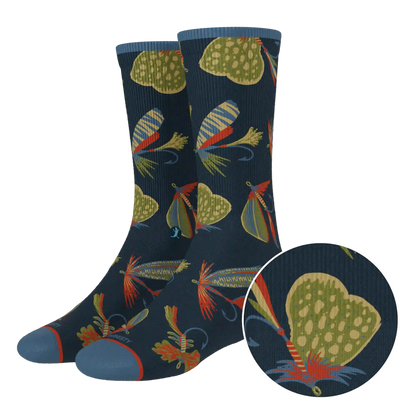 The Dry Fly | Fly Fishing Heel Hammock™ Crew Socks