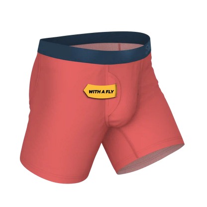 The Cherry Tomato | Coral Red Ball Hammock® Pouch Underwear With Fly