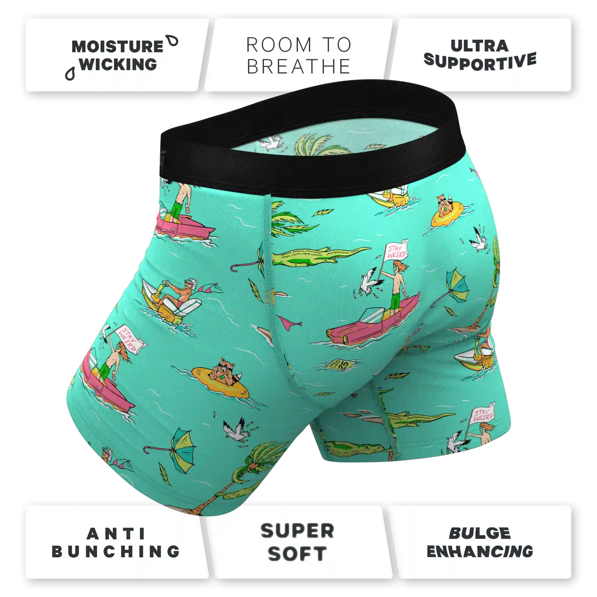 The Florida Man | Hurricane Scene Ball Hammock® Pouch Underwear With Fly