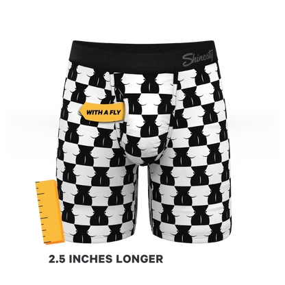 The Chest Mate | Checkered Ball Hammock® Boxer - Long Leg