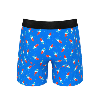 The Popsicle Stick Apex | USA Popsicle Ball Hammock® Pouch Underwear With Fly
