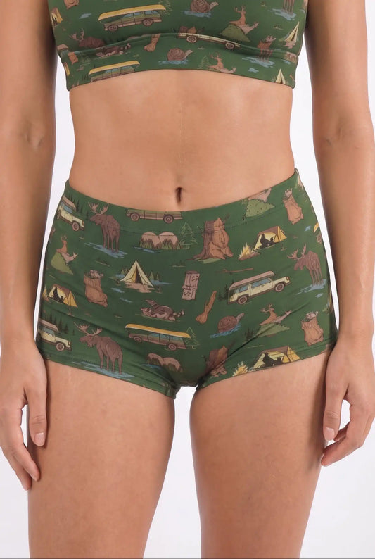 The Really Happy Camper | Camping Modal Boyshort Underwear