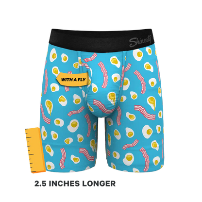 The Wakey Wakey | Eggs and Bacon Ball Hammock® Boxer - Long Leg