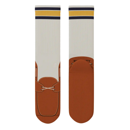 The Boat's Rockin' | Boat Shoe Heel Hammock™ Crew Socks