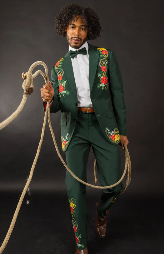 The Holiday Ham | Dark Green Holiday Placement Suit