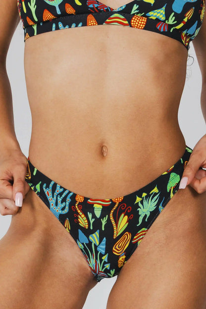 The Super Shroom | Neon Mushrooms Modal Bikini Underwear