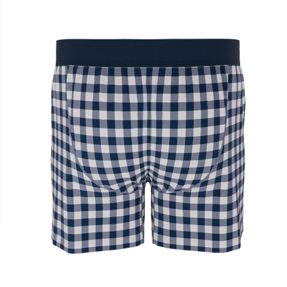 The Mad for Plaid | Navy Gingham Boxers