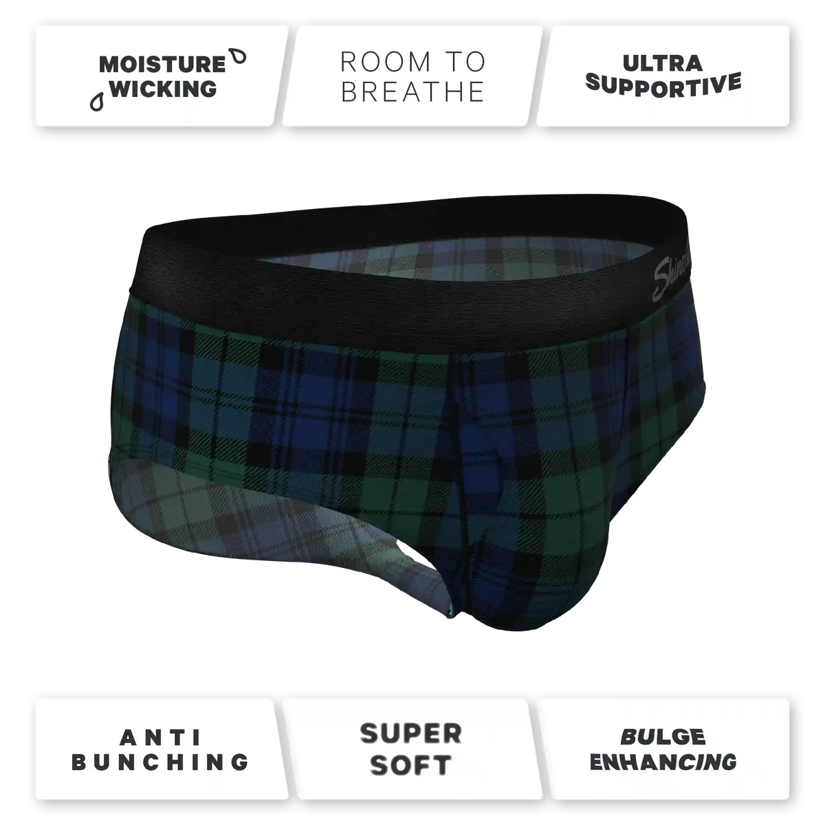 The Black Watch | Tartan Plaid Ball Hammock® Pouch Underwear Briefs