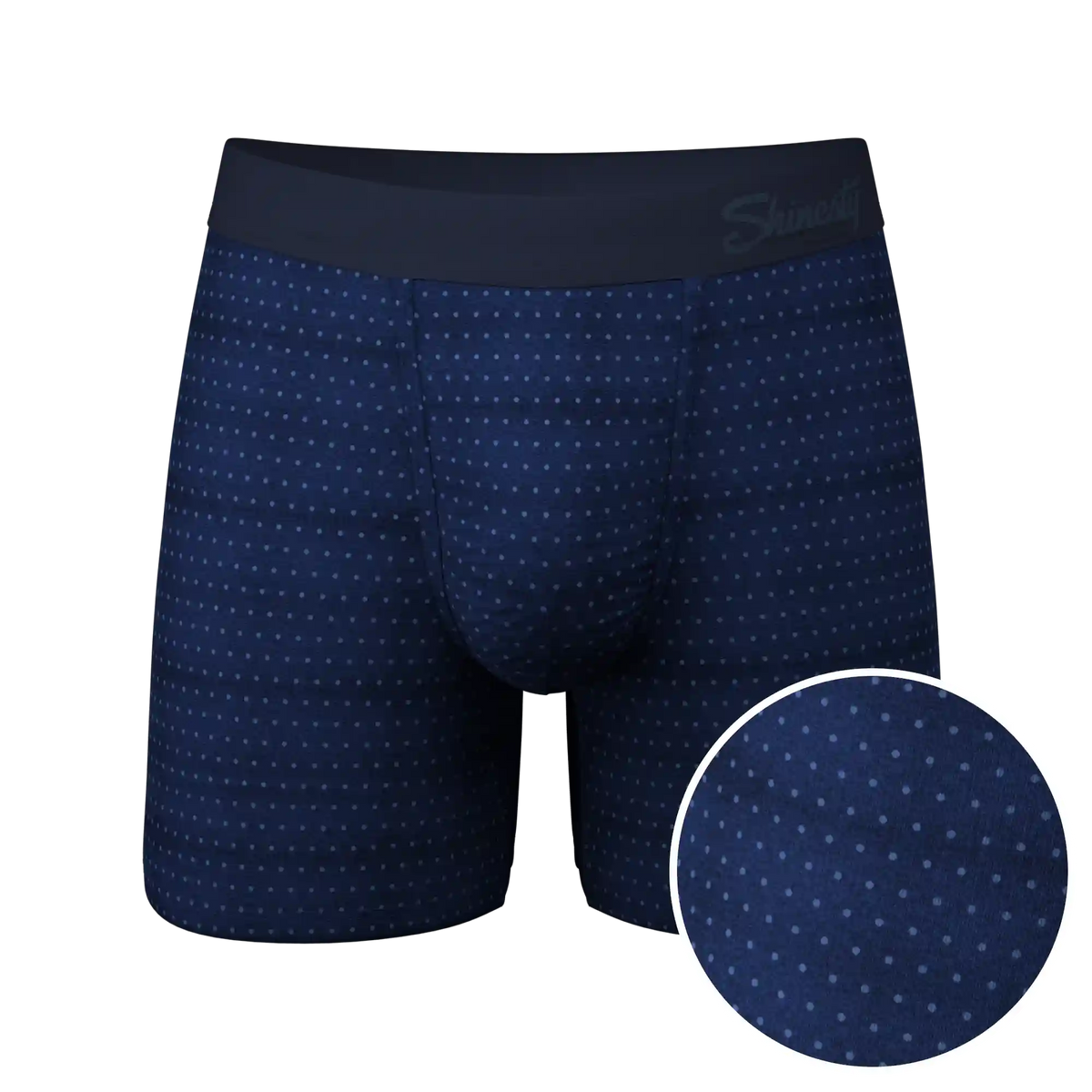 The Forget Me Not | Navy Dot Ball Hammock® Pouch Underwear