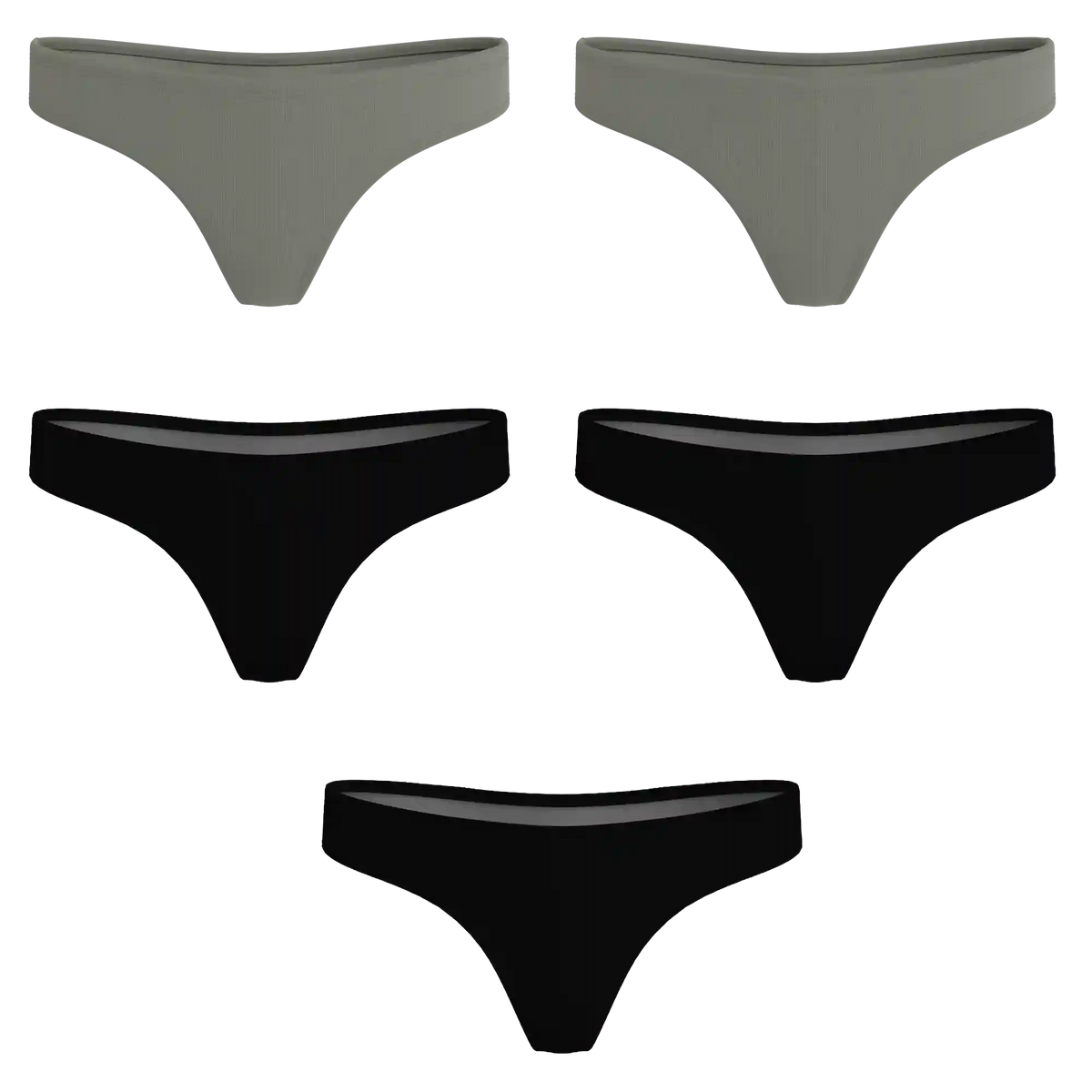The Evergreen | MicroModal Thong 5 Pack