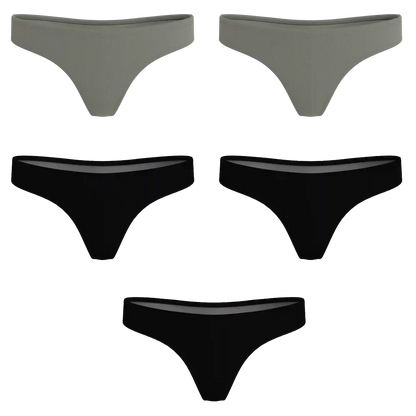 The Evergreen | MicroModal Thong 5 Pack