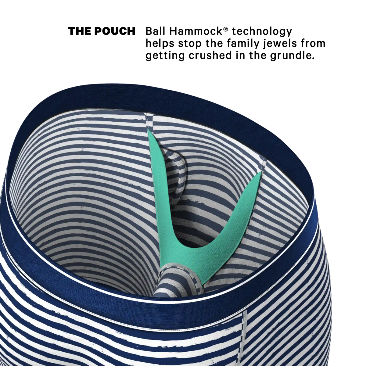 The Sailor | Nautical Stripe Ball Hammock® Boxer - Long Leg