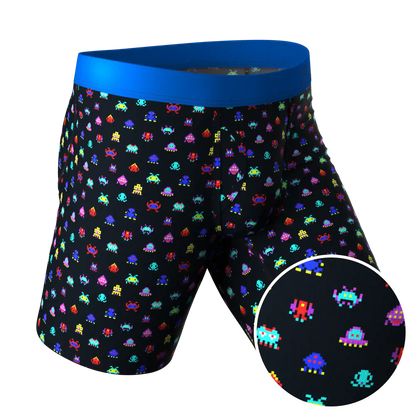 The Master Blaster | Video Game Ball Hammock® Boxer - Long Leg