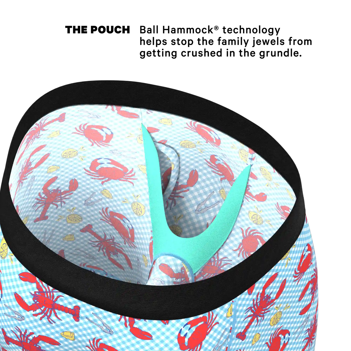 The Cajun Cookout | Summer Crabs Ball Hammock® Boxer - Long Leg