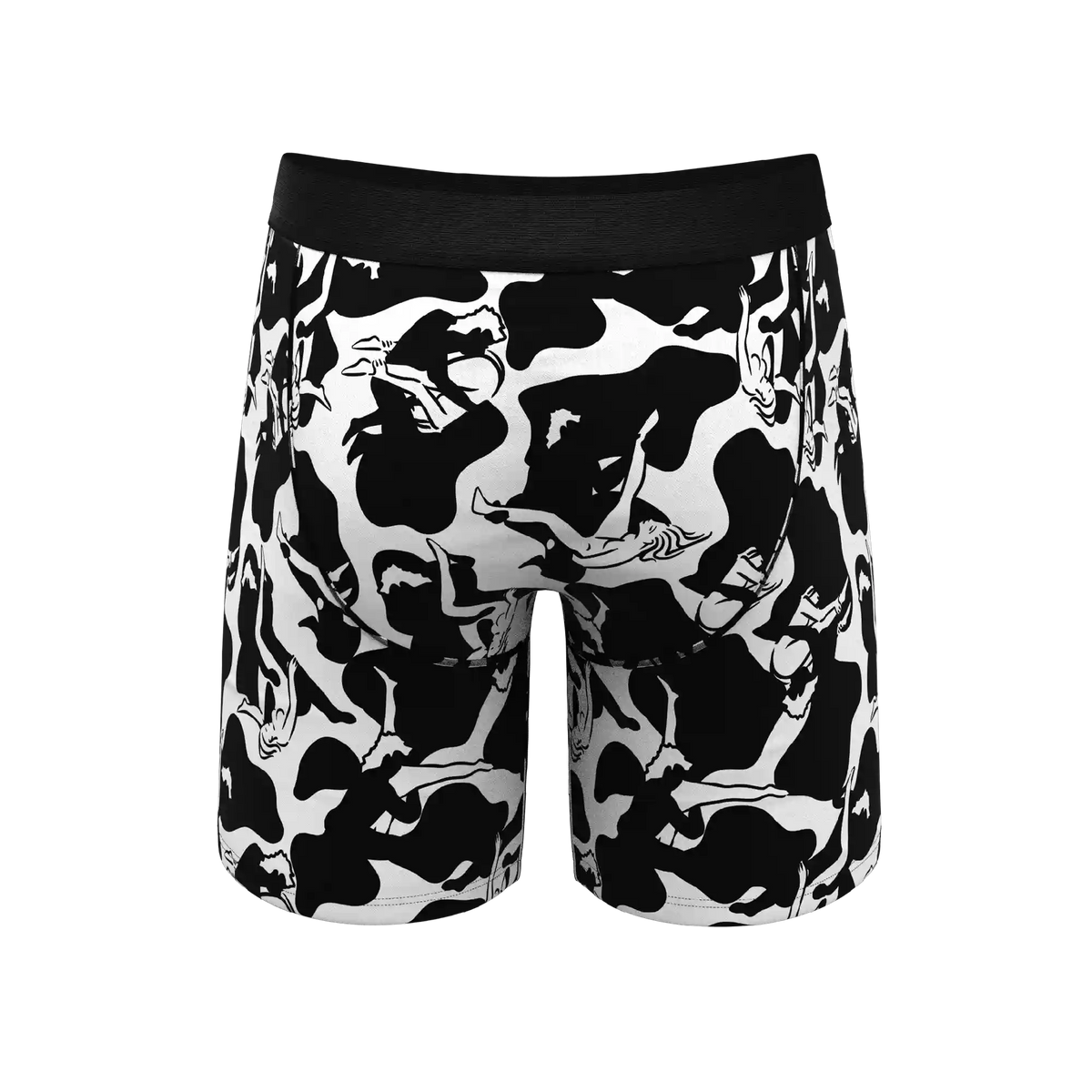 The Cowmasutra | Naughty Abstract Ball Hammock® Boxer - Long Leg