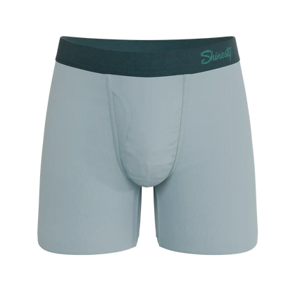 The Dry Ice | Muted Steel Blue Ball Hammock® Pouch Underwear With Fly