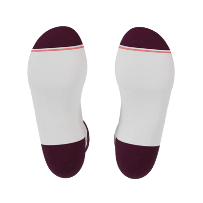 The Grape Juice | Red Wine Heel Hammock™ Quarter Crew Socks
