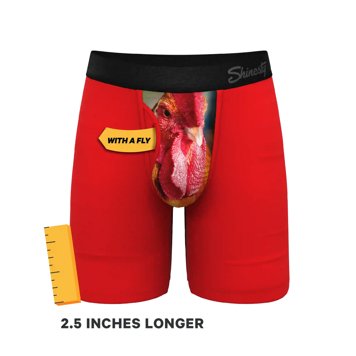 The Early Risers | Barnyard Rooster Ball Hammock® Boxer - Long Leg