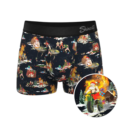 The 12 Slays of Christmas | Christmas Scene Ball Hammock® Pouch Trunks Underwear
