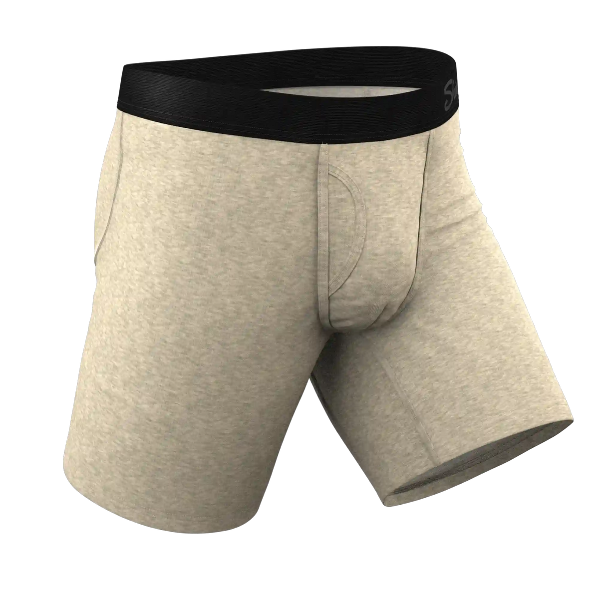 The Silver Fox | Oatmeal Heather Ball Hammock® Boxer - Long Leg